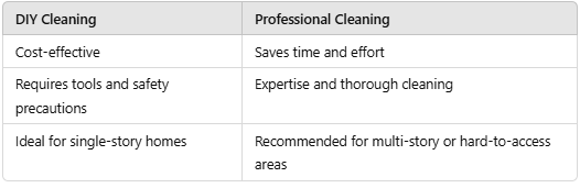 DIY vs. Professional Gutter Cleaning