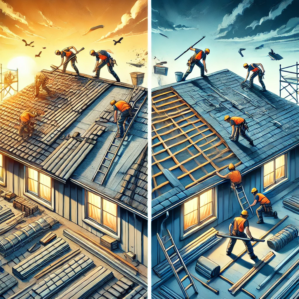 re-roofing and roof replacement