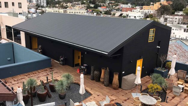 Black Metal Roofs