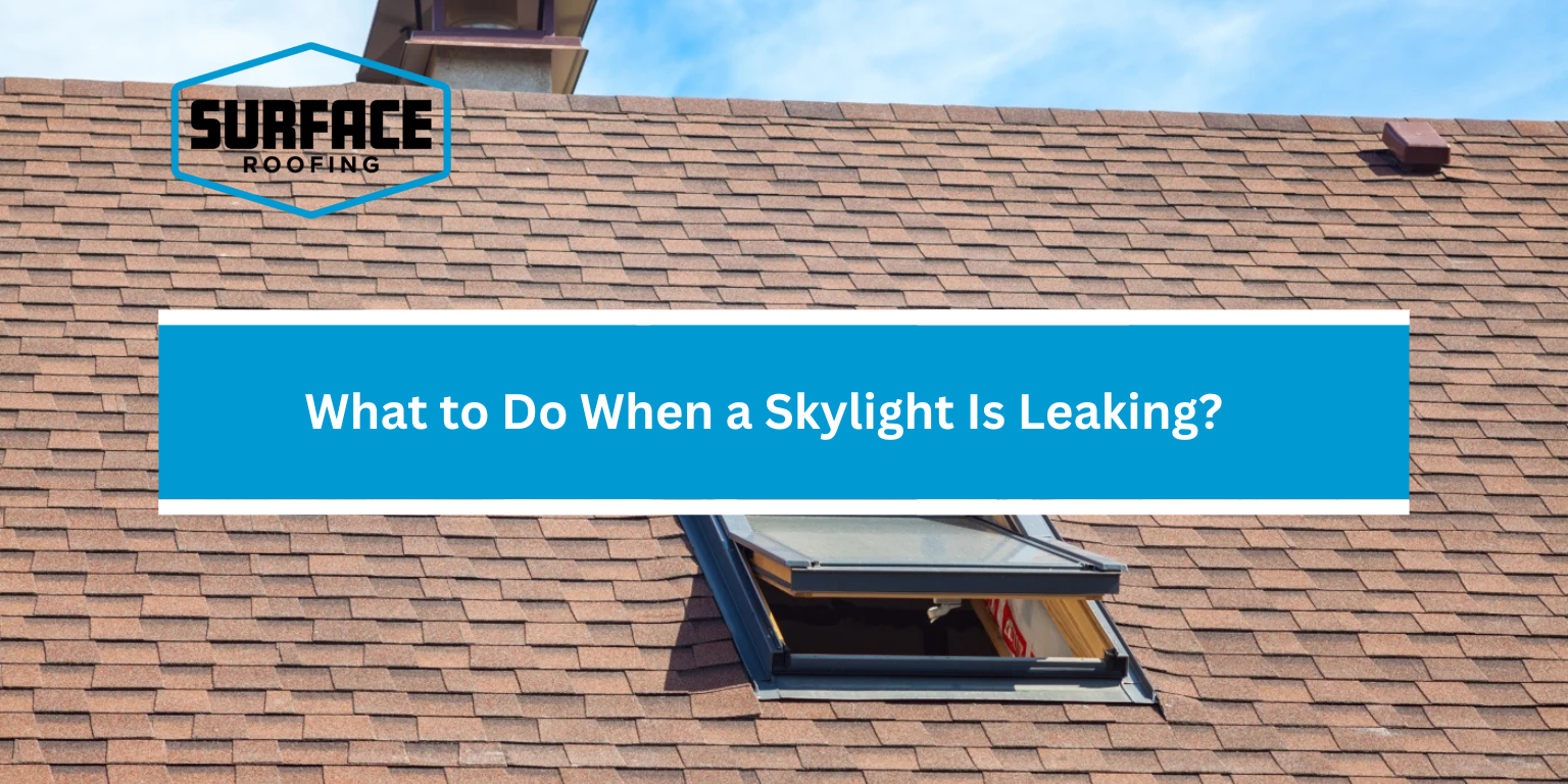 What to Do When a Skylight Is Leaking?